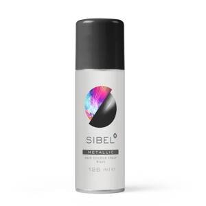 Sibel 1 Day Hair Color Spray - 1 denní spreje - pastelové, glitrové, barevné, 125 ml METALLIC BLACK - metalický černý