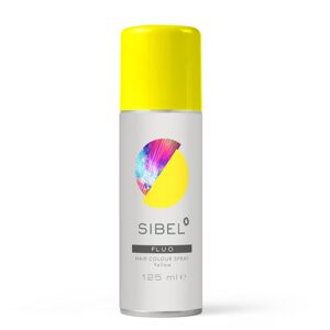 Sibel 1 Day Hair Color Spray - 1 denní spreje - pastelové, glitrové, barevné, 125 ml FLUO YELLOW - "svítivý" žlutý