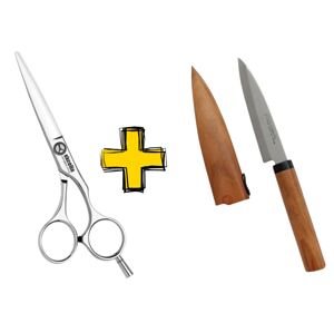 AKCE: Kasho EO OS Excelia OFFSET Scissors - profesionální kadeřnické nůžky, OFFSET + NŮŽ KASHO DG3002 EO-55 (OFFSET 5,5")