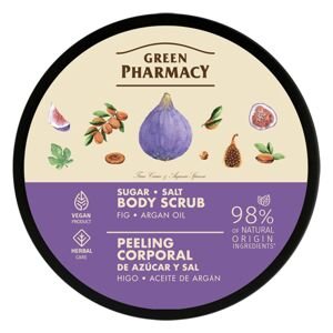 Green Pharmacy Sugar Body Scrub - cukrový tělový peeling, 200 ml Fig ● Argan oil - fíka a arganový olej