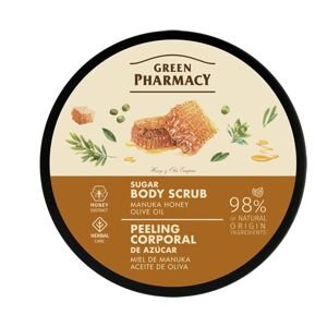 Green Pharmacy Sugar Body Scrub - cukrový tělový peeling, 200 ml Manuka Honey ● Olive Oil - med a oliva