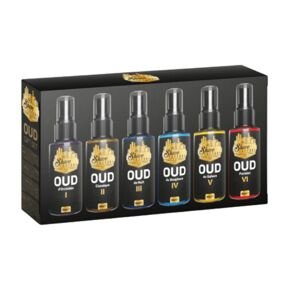 The Shave Factory OUD Gift Set (I, II, III, IV, V, VI) - limitovaná edice kolínských vod po holení, 6x50 ml